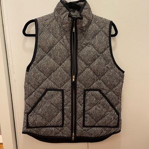 J Crew black and white vest
